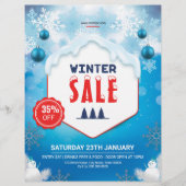 Reclamebrochure winterverkoop flyer (Voorkant)