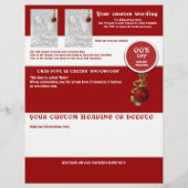 Reclamebrochures voor kerstreclame flyer (Achterkant)