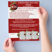 Reclamebrochures voor kerstreclame flyer (Hand)