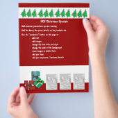 Reclamebrochures voor kerstreclame flyer (Hand)