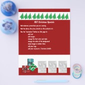Reclamebrochures voor kerstreclame flyer (Enkel)