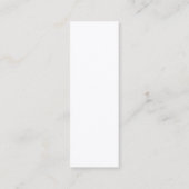 Reclamedia voor boekauteur: verbazingwekkend bladw mini visitekaartje (Achterkant)