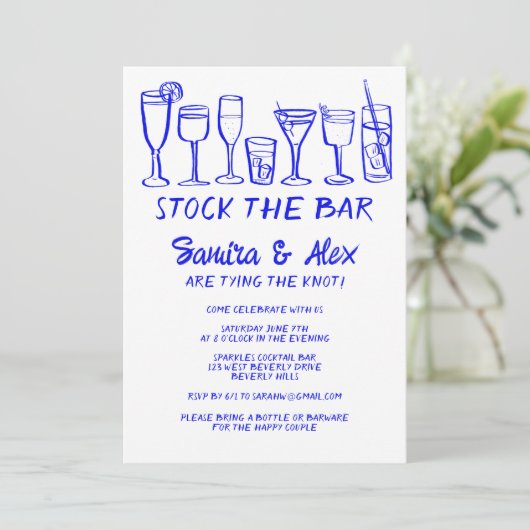 Reclameer de bar met speelse cocktaildrankjes kaart (Staand voorkant)