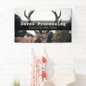 Reclameer herten dier verwerkingsbedrijf spandoek (Insitu)