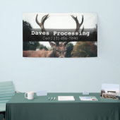 Reclameer herten dier verwerkingsbedrijf spandoek (Beurs)