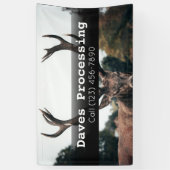 Reclameer herten dier verwerkingsbedrijf spandoek (Verticaal)