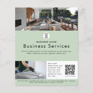 Reclamefolder Huishoudelijke Reinigingsdienst Flyer