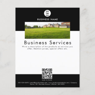 Reclamefolder Service Gazonverzorging Maaien Flyer