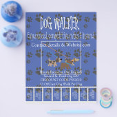 Reclamefolders Honden uitlaten Flyer (Enkel)