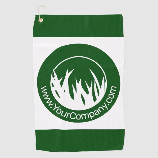 Reclamehanddoek voor de zorgverlener golfhanddoek (Voorkant)