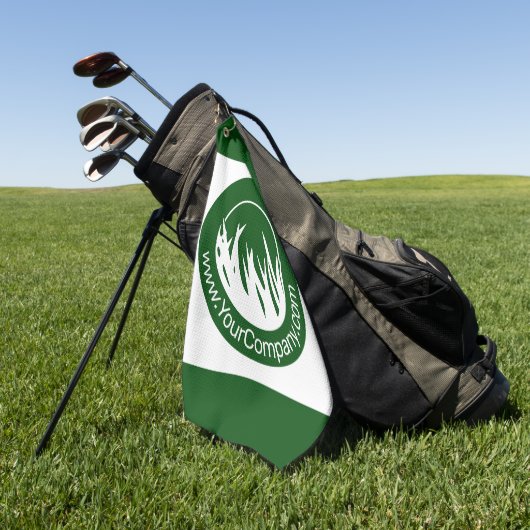Reclamehanddoek voor de zorgverlener golfhanddoek (Groen)
