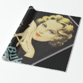 reclamehandleiding voor Cream Woman Blond Hair Cadeaupapier (Uitgerold)