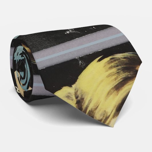  reclamehandleiding voor Cream Woman Blond Hair Stropdas (Opgerold)