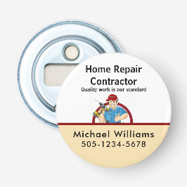 Reclameherstelling van het hoofdkantoor van de Mag Button Flesopener