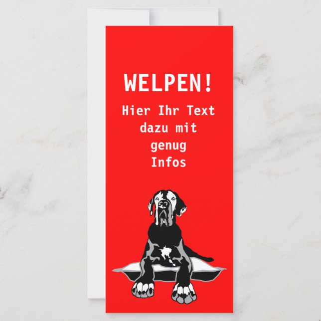 Reclamekaart met Doggenlogo (Voorkant)