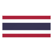 Reclamekaart met vlag van Thailand (Achterkant)