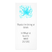 Reclamekaart op basis van zeevoedsel (Achterkant)