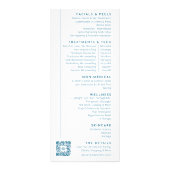 Reclamekaarten Service Menu (Achterkant)