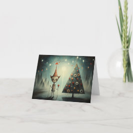 Reclamekaarten voor een freakshow Kerstmis Feestdagen Kaart