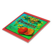 Reclamelabel voor  sinaasappels tegeltje (Zijkant)