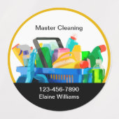 Reclamelabels voor schoonmaakservice labels (Design 2)