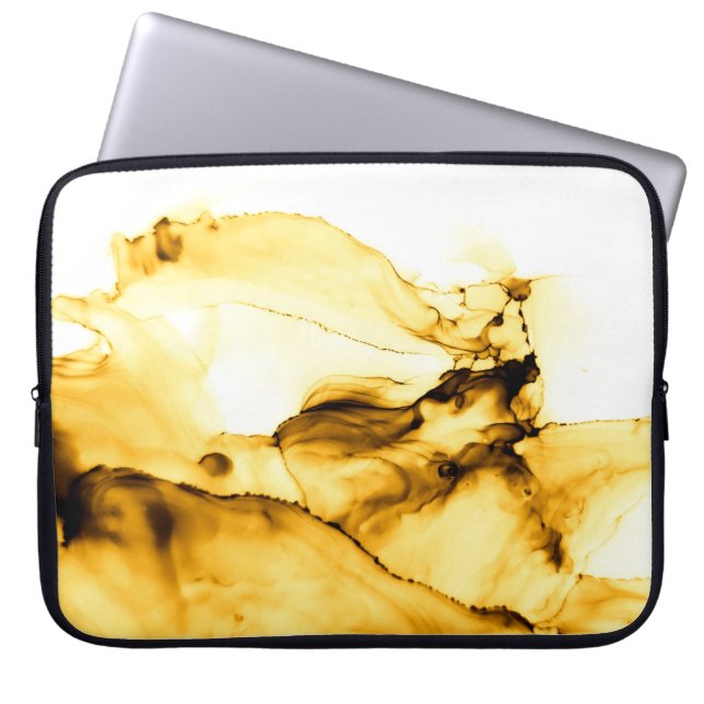  reclamepapier op de muur laptop sleeve (Voorkant)