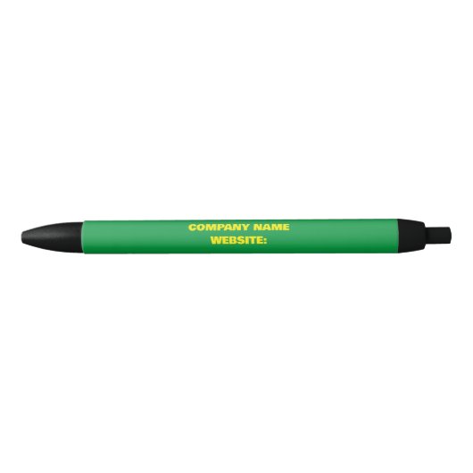 Reclamepen Zwarte Inkt Pen (Voorkant)