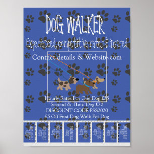 Reclameposter Honden Uitlaten Poster