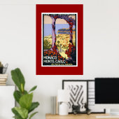Reclameposter Monaco Monte Carlo Poster (Thuiskantoor)