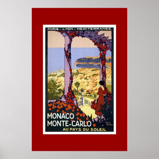 Reclameposter Monaco Monte Carlo Poster (Voorkant)