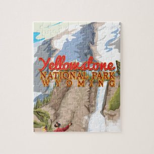 Reclameposter Nationaal Park Yellowstone Legpuzzel