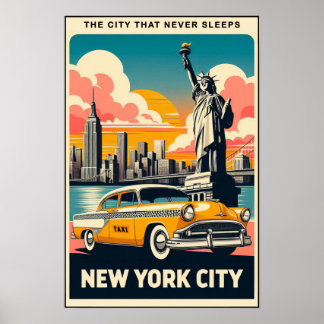 Reclameposter New York City uit 1955 Poster