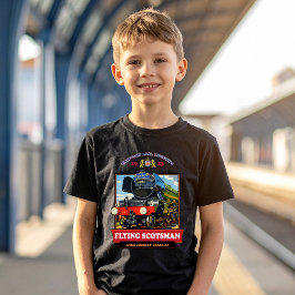 Reclameposter Stoomlocomotief Flying Scotsman T-shirt