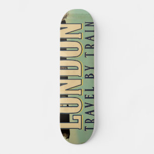 Reclameposter voor een reis naar Londen uit vroege Skateboard