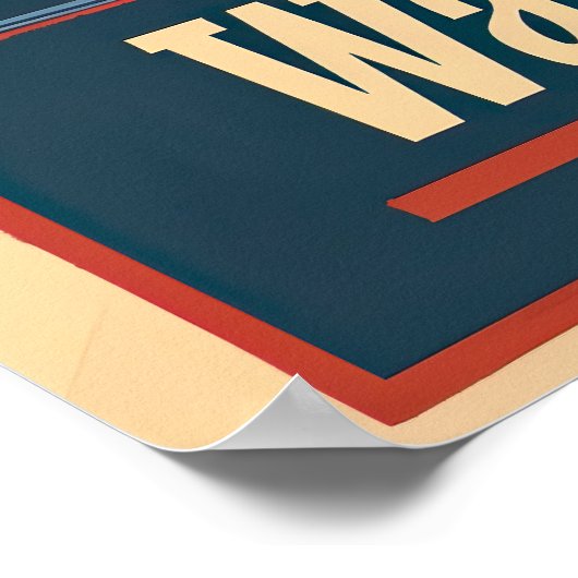 Reclameposter voor reis naar Washington D.C. uit v Poster (Hoek)