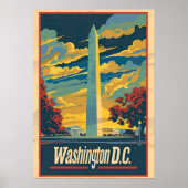 Reclameposter voor reis naar Washington D.C. uit v Poster (Voorkant)
