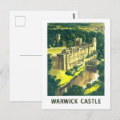 Reclameposter voor Warwick Castle Briefkaart (Voorkant / Achterkant)