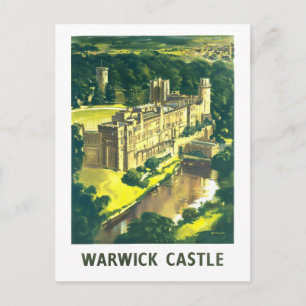 Reclameposter voor Warwick Castle Briefkaart