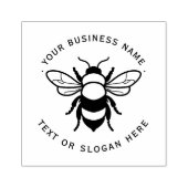 Reclameronde Bee Custom Business Rubberstempel (Afrduk)