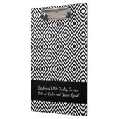 Reclamescript bedrijf Tagline Black & White Klembord (Links)