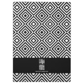 Reclamescript bedrijf Tagline Black & White Klembord (Achterkant)