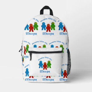 Reclamezin voor Hanging With My Meeps Game Bedrukte Rugzak