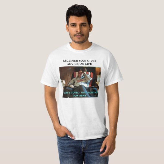 RECLINER MAN IS LIFE COACH T-SHIRT (Voorkant volledig)