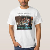 RECLINER MAN IS LIFE COACH T-SHIRT (Voorkant)