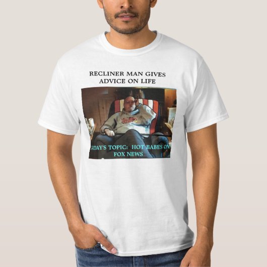 RECLINER MAN IS LIFE COACH T-SHIRT (Voorkant)