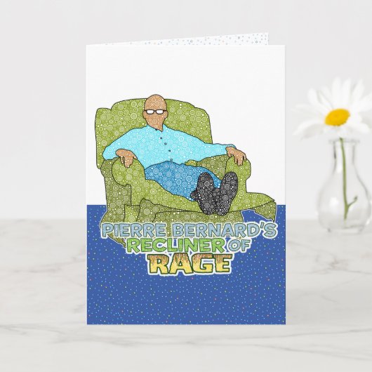 Recliner of Rage Greeting Card Kaart (Kleine Plant)