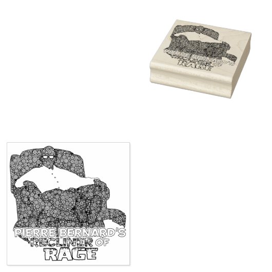 Recliner van Rage Rubber Stamp Rubberstempel (Gestempeld)