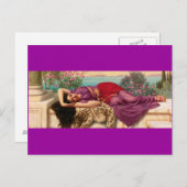 Reclining Greek Lady - Godward Briefkaart (Voorkant / Achterkant)