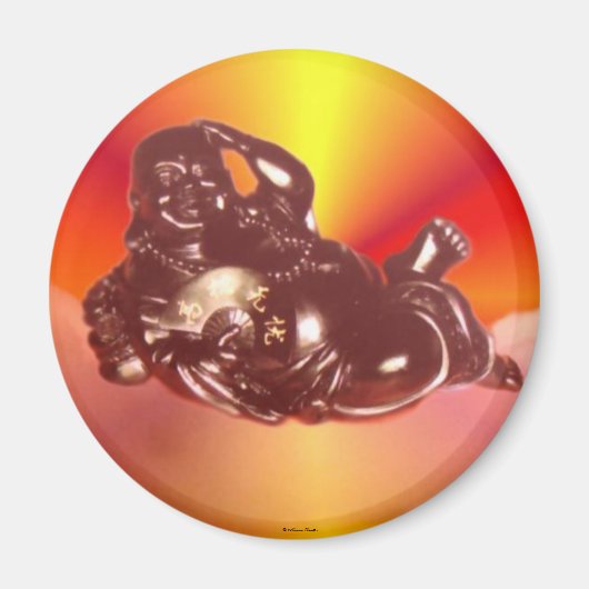 Reclining Laughing Buddha Magnet (Voorkant)