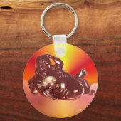 Reclining Laughing Buddha Sleutelhanger (Voorkant)